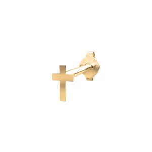 Piercing smykke - PIERCE52 ørestik kors14kt. guld